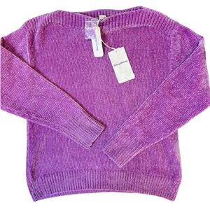 Tommy Bahama Luna Chenille Boatneck Sweater Lavender Herb Purple SW420784 NEW